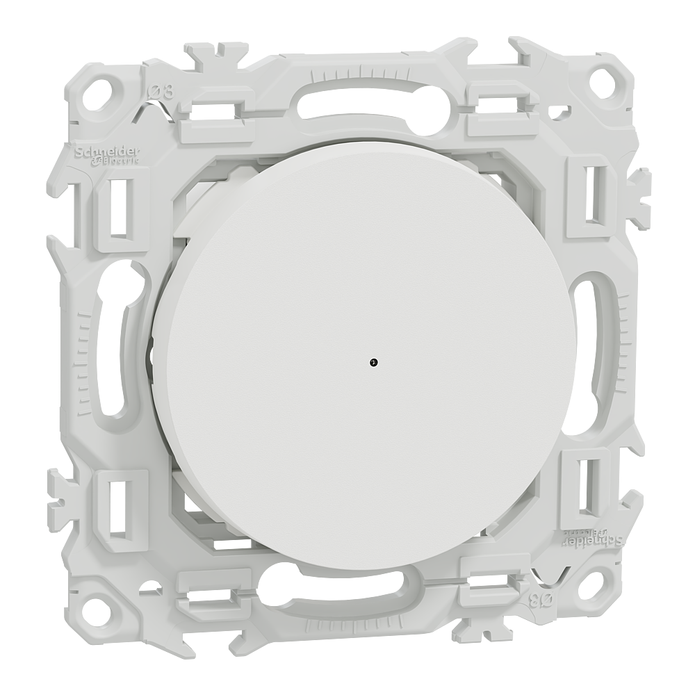 Wiser Odace inter poussoir 10A blanc